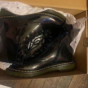 Dr Martens patent leather boots
